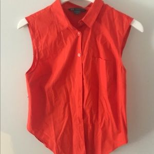 Armani Exchange Orange Button down shirt